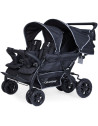 Poussette Quadruple 4 enfants Autobrake "Noir"