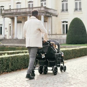 Poussette Quadruple 4 enfants Autobrake "Noir" Childhome
