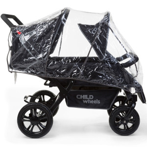 Poussette Two by Two  4 enfants "Noir" Childhome