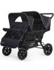 Poussette Quadruple 4 enfants Two by Two "Noir"