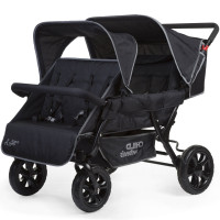 Poussette Quadruple 4 enfants Two by Two "Noir"