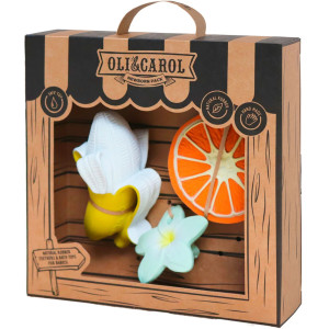 Pack Nouveau-né en caoutchouc naturel "Banane" Oli & Carol