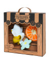 Coffret Cadeau Naissance en caoutchouc naturel "Banane"