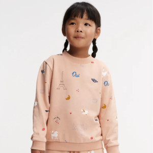 Sweat enfant fille en coton bio Thora "Paris / Tuscany" Liewood
