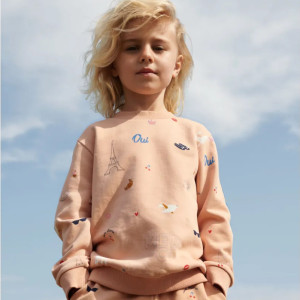 Sweat enfant fille en coton bio Thora "Paris / Tuscany" Liewood