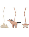 Jouets à suspendre pour portique en coton bio Aya "Licorne" (x3)