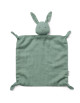 Doudou plat en coton bio Agnete Lapin "Peppermint"