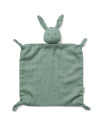 Doudou plat en coton bio Agnete Lapin "Peppermint"