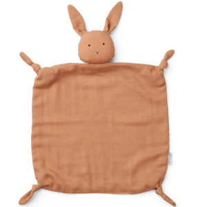 Doudou plat en coton bio Agnete Lapin "Tuscany Rose" Liewood