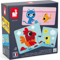 Puzzle "Parents et Bébés Animaux" (2-4 ans) Janod