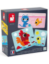 Puzzle enfant d'association "Parents et Bébés Animaux" (2-4 ans)