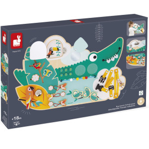 Tableau d'activités en bois Tropik "Croco" (18 mois et +) Janod