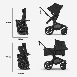  Poussette Bugaboo Fox5 Renew complète châssis noir "Deep Indigo"