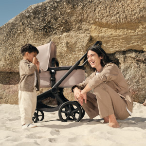 Poussette Bugaboo Fox5 Renew complète châssis noir "Taupe Desert Melange"