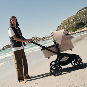 Poussette Bugaboo Fox5 Renew complète châssis noir "Taupe Desert Melange"
