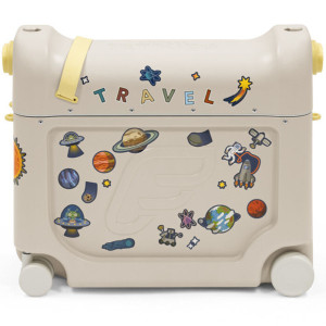 Valise à roulettes enfant Jetkids Bedbox "Blanc Eclat de Lune" (2-7 ans) Stokke