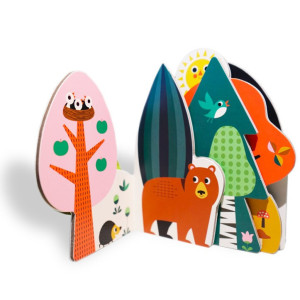 Livre bébé imagier en carton "La Forêt" (0-3 ans) Marcel & Joachim