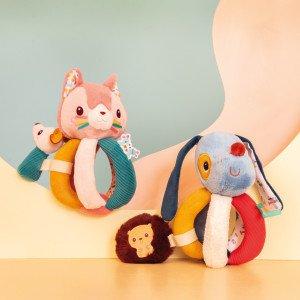 Hochet bébé à poignées "Jeanne le Chat" (0-12 mois) Lilliputiens