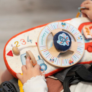 Panneau d'activités bébé "Ferme en voiture" (10 mois et +) Lilliputiens