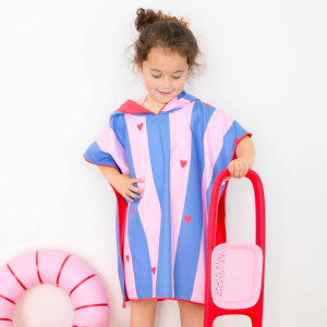 Poncho de plage microfibre enfant "Cerise" (1-6 ans) Quut