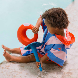 Poncho de plage microfibre enfant "Cerise" (1-6 ans) Quut