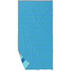 Serviette de plage enfant en microfibre (140 x 70 cm) "Circuit Bleu" Quut