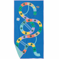 Serviette de plage enfant en microfibre (140 x 70 cm) "Echelles & Serpents" Quut