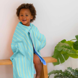 Serviette de plage enfant en microfibre (140 x 70 cm) "Echelles & Serpents" Quut