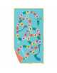 Serviette de plage en microfibre (180 x 100 cm) "Echelles & Serpents"