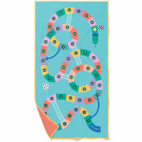 Serviette de plage en microfibre (180 x 100 cm) "Echelles & Serpents"