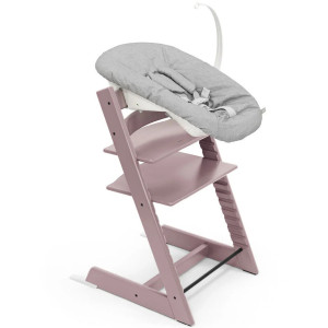 Chaise haute  enfant évolutif tripp trapp en bois "Mauve Bruyère" Stokke