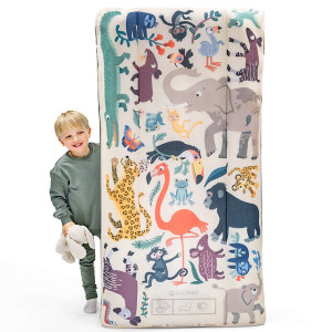 Matelas de voyage enfant gonflable CloudSleeper Jetkids "Famille d'Animaux" (75 x 150 cm)