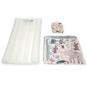 Matelas de voyage enfant gonflable CloudSleeper Jetkids "Famille d'Animaux" (75 x 150 cm)
