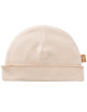 Bonnet bébé naissance en coton bio "Avoine" (0-3 mois)
