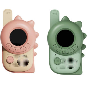 Talkie-Walkies enfant Zoo "Dino Vert/Dino Rose" (3-12 ans) The Zoo Family