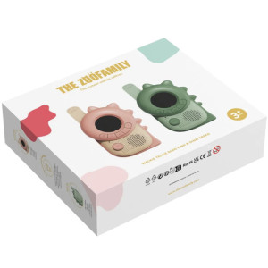 Talkie-Walkies enfant Zoo "Dino Vert/Dino Rose" (3-12 ans) The Zoo Family