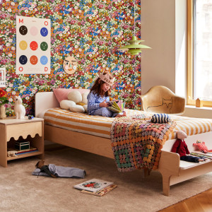 Lit enfant junior 90x200 en bois River "Bouleau" Oeuf NYC