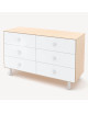 Commode en bois 6 tiroirs Classic "Bouleau"