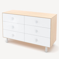Commode en bois 6 tiroirs Classic "Bouleau"