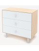 Commode en bois 3 tiroirs Classic "Bouleau"