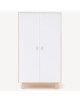 Armoire en bois Merlin "Blanc / Bouleau"