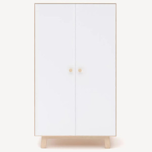 Armoire enfant en bois Merlin "Blanc / Bouleau" Oeuf NYC