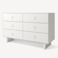Commode bébé en bois 6 tiroirs Rhea "Blanc" oeuf nyc 