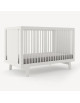 Lit bébé évolutif 70x140 en bois Sparrow "Blanc"