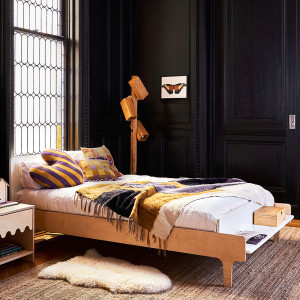 Lit junior double 120x200 en bois River "Bouleau" Oeuf NYC