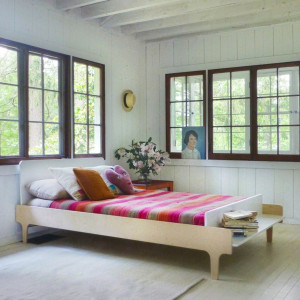 Lit junior double 120x200 en bois River "Bouleau" Oeuf NYC