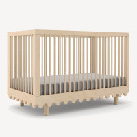Lit bébé évolutif 70x140 en bois Moss "Bouleau"