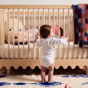 Lit bébé évolutif 70x140 en bois Moss "Bouleau" Oeuf NYC