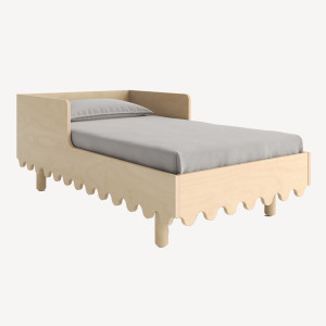Lit junior 70x140 en bois Moss "Bouleau" Oeuf NYC