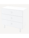 Commode en bois 3 tiroirs Classic "Blanc"